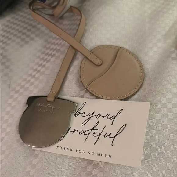 Salvatore Ferragamo Tan Leather Strap with Silver Accent - Picture 5 of 5